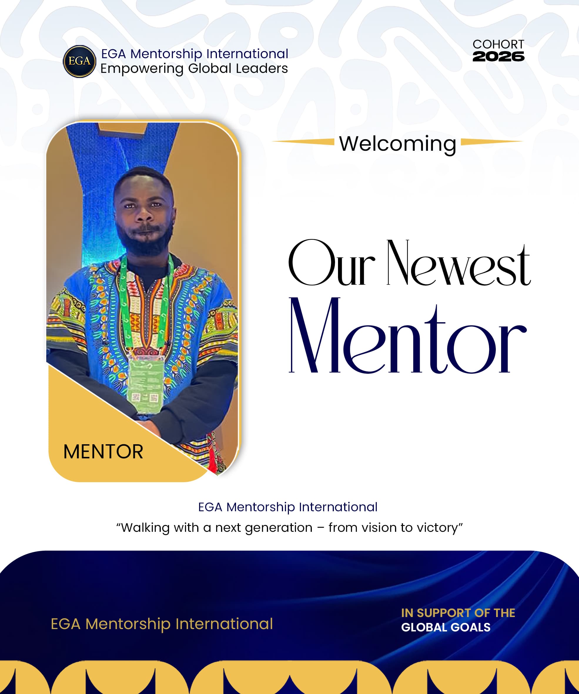 EGA mentor Kofi Afriyie Santuoh, PhD candidate